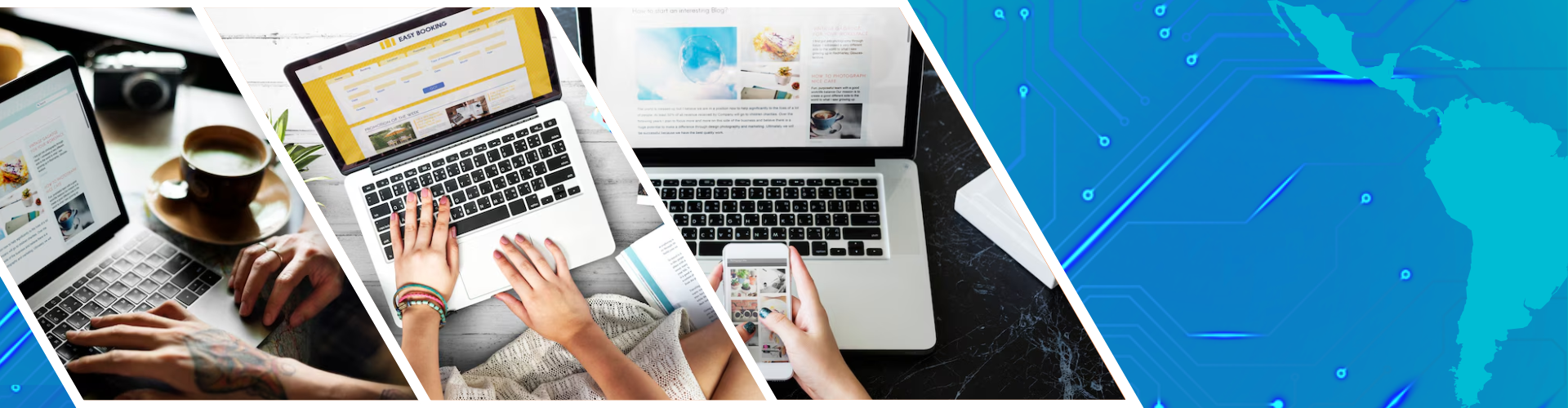 Una ciudad moderna con rascacielos al atardecer